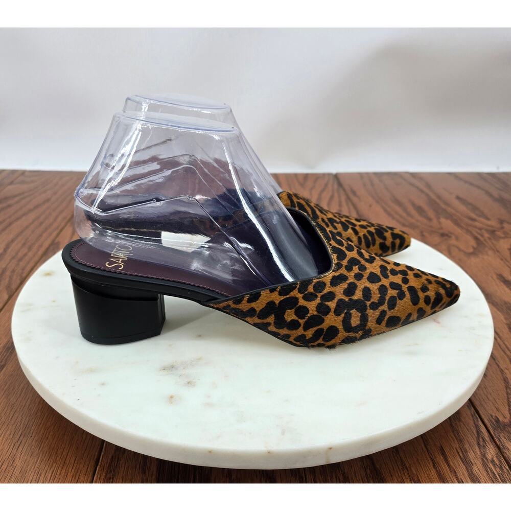 Franco Sarto 
Visa Genuine Calf Skin Animal Print Mule